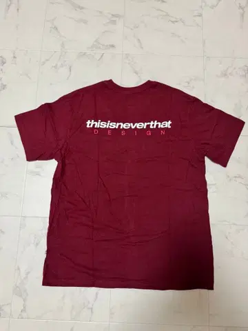 thisisneverthat 버건디 T셔츠