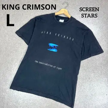 레어 빈티지 밴딩 T셔츠 KING CRIMSON 당시 L