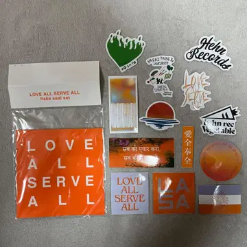 후지이 카제 LOVE ALL SERVE ALL 플레이크 씰 세트