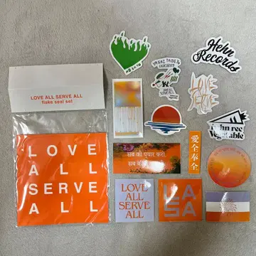 후지이 카제 LOVE ALL SERVE ALL 플레이크 씰 세트