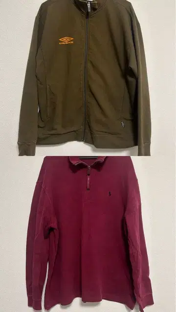 UMBRO 지퍼 후드티 POLO 하프 지퍼
