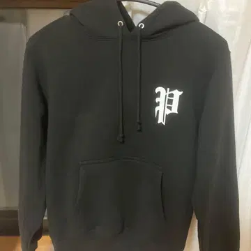 PHATRNK 블랙 후드티 프론트 로고