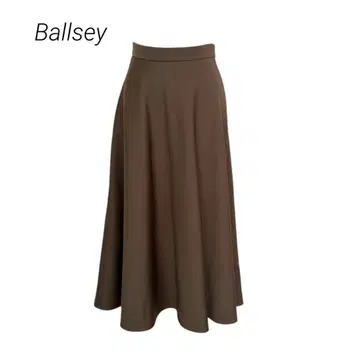 보르지 울 혼방 플레어 스커트 카키 TOMORROWLAND 일본제 S