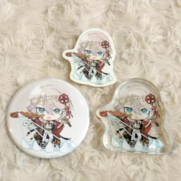 컴퍼스 오니가시키 우라 캔뱃지 아크릴 피규어 스티커 세트