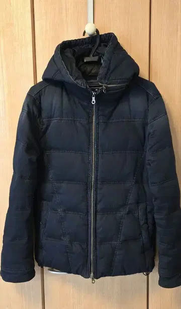 니콜 데님 다운 자켓