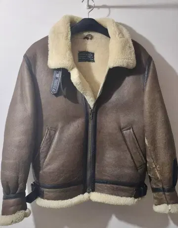 [ 가격 인하 협상 ] B3 천연 가죽 무스탕 자켓