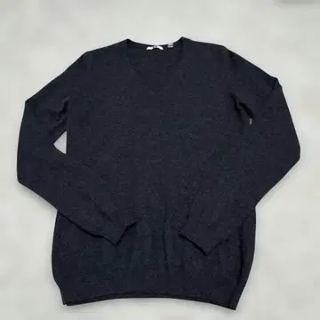 UNIQLO 캐시미어 100% V넥 스웨터 M 사이즈 그레이