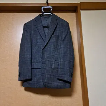 체크 무늬 비즈니스 자켓