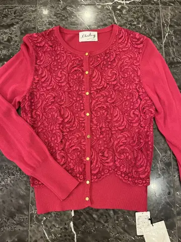 martinique 택 포함 미사용 레이스 가디건 52,800엔