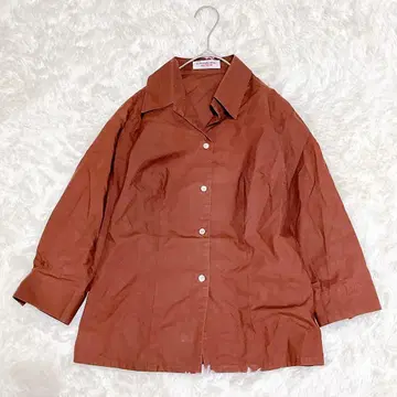 M0151 [란셀 스파이스] 긴팔 셔츠 롱 슬리브 겉옷 면 100%