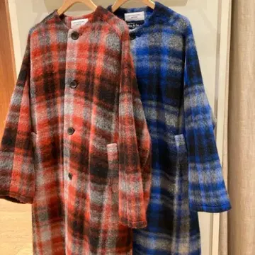 BEAMS BOY / 슬라이버 타탄 체크