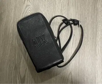 A|X 블랙 가죽 숄더백