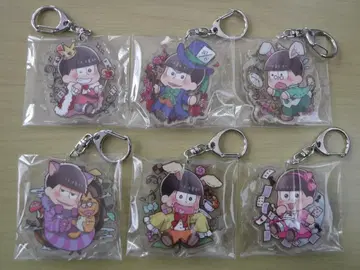 오소마츠 6쌍둥이 푸리슈 아크릴 키링 6둥이 (앨리스) 6종 세트