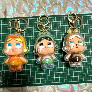 클라이 베이비 키링 3개 세트 투명 보호 케이스 포함