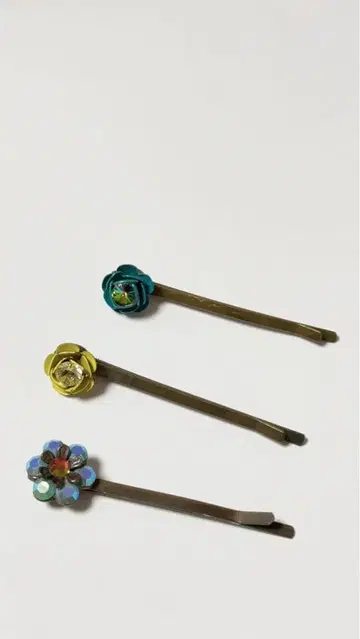 미하엘 네그린 꽃 디자인 헤어핀 3개 세트