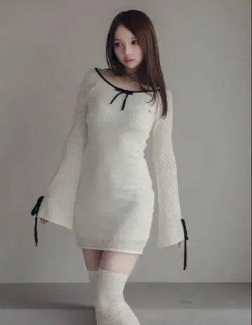 andmary Lily crochet mini dress