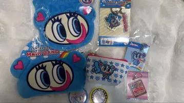 엔젤 블루 봉제 인형 복조리 헤어밴드 파우치 키링 배지