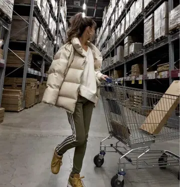 GlamLips 립스 에코 가죽 다운 자켓