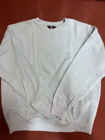 VOLCOM 민트 그린 맨투맨 L