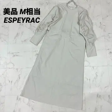 [ 새상품급 ] ESPEYRAC 개더 슬리브 원피스 허리 절개 M 상당