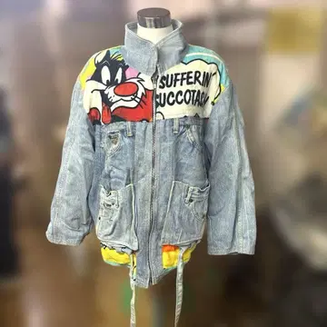 빈티지 초레어 트위티 데님 자켓 리메이크