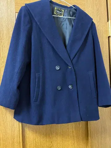 타케모토 네이비 더블 브레스트 자켓