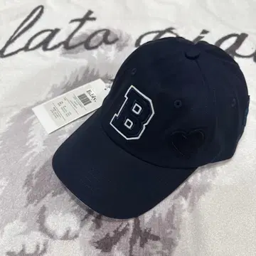 [ 미사용 새상품 ] Bibiy. 로고캡 모자 네이비