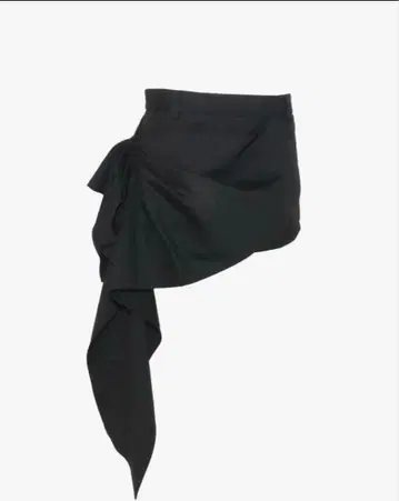 theredthread S drape tail skirt mini