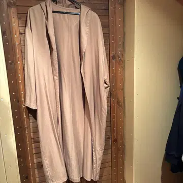 후드 부착 베이지 롱 가디건 9호