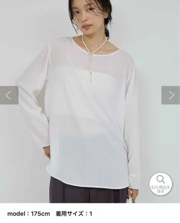 개럴개런트 라운드 블라우스 T F size