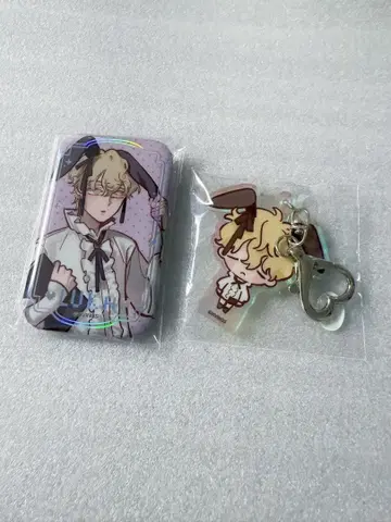 에이스테 한국 콜라보 카페 특전 배지 키링 한정판 루카 토끼