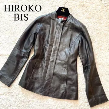 HIROKO BIS 히로비스 양 리얼 가죽 양가죽 자켓 M