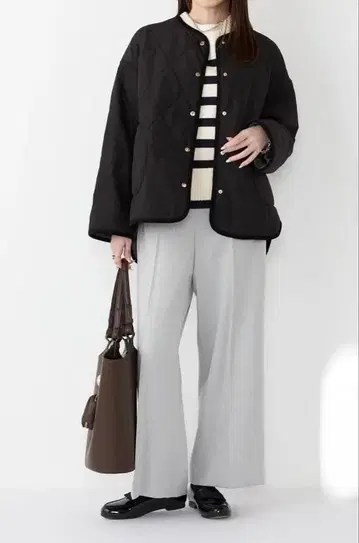 SHIPS 리버서블 퀼팅 퍼 코트