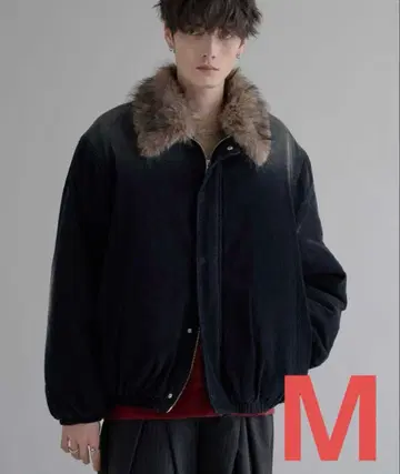 [ epnok ] 2WAY 코듀로이 충전솜 퍼 블루종