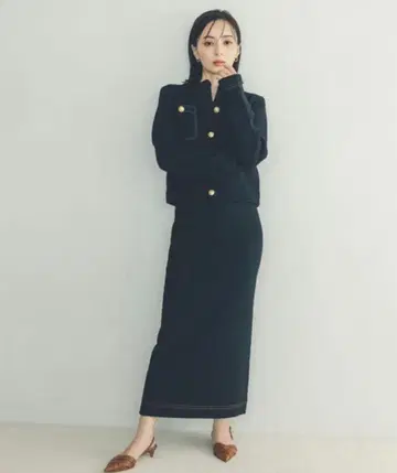 택 포함 새상품 어뉴앙스 펜슬 니트 스커트