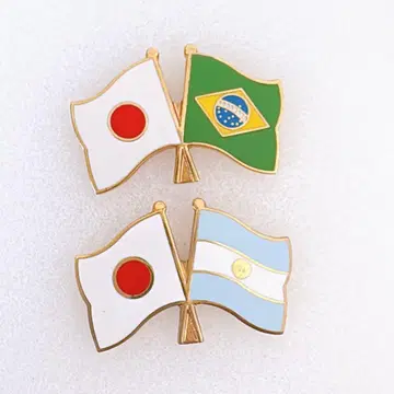 EXPO2005 국기 핀 배지 일본 브라질 아르헨티나 만박 아이치 박람회