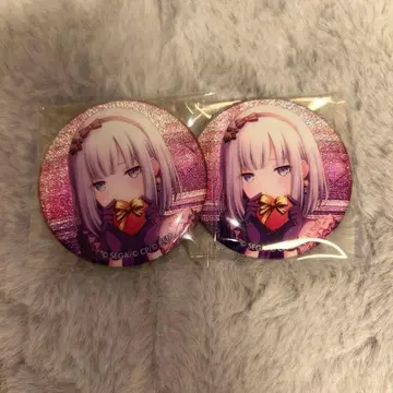 캐릭터 글리터 핀 배지 2개 세트