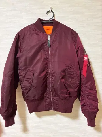 알파 MA-1 플라이트 자켓 보르도 레어 아우터