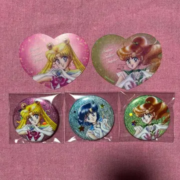 세일러문 로손 캔뱃지 클리어 카드