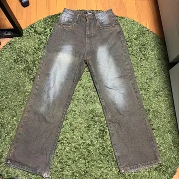 와이드 페이드 데님 워시드 가공 ausdriman