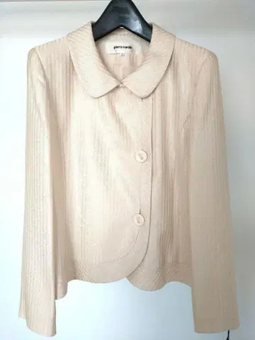 미사용 새상품 피에르 가르뎅 스트라이프 자켓 13호 라이트 베이지