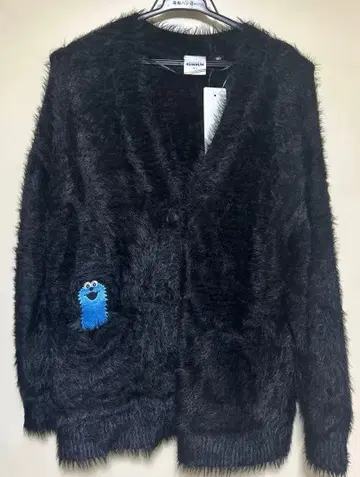 GU 오버 사이즈 가디건 스 M 블랙 블랙 가디건