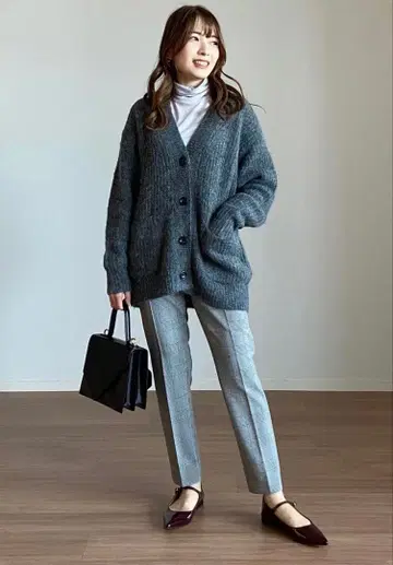 PLST 가디건 그레이 M