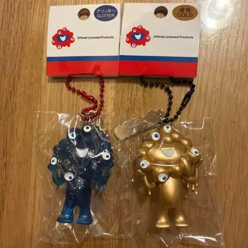 오사카 간사이 박람회 미야쿠미야쿠 골드 금 글리터 키링 박람회