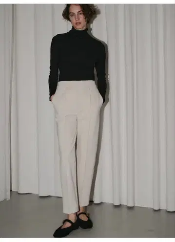 OHGA 속기모 슈퍼 슬림 레그 팬츠