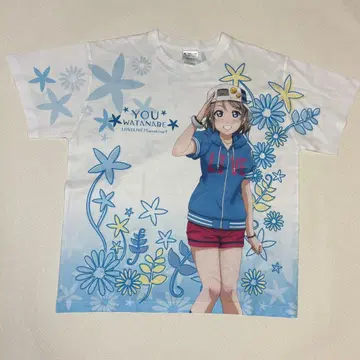 러브 라이브! 선샤인!! 풀 그래픽 T셔츠 와타나베 요우