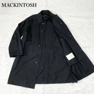 매킨토시 GTS HALKIRK 스텐카라 코트 블랙 38