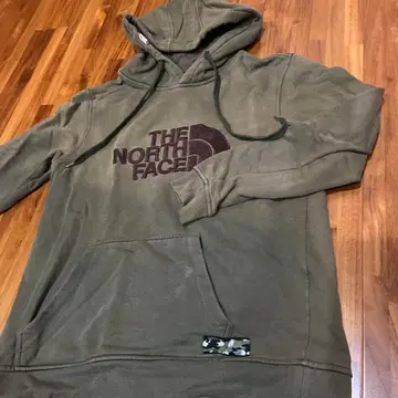 THE NORTH FACE 올리브 그린 후드티