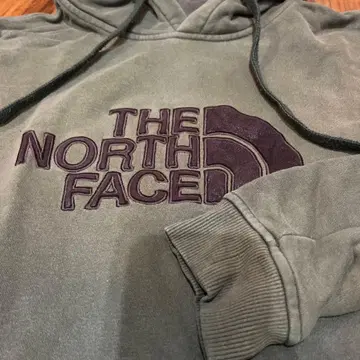 THE NORTH FACE 올리브 그린 후드티