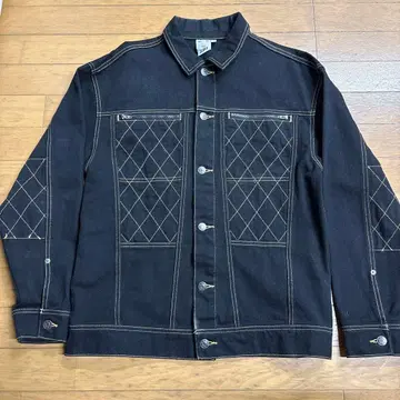 x-girl 블랙 데님 자켓